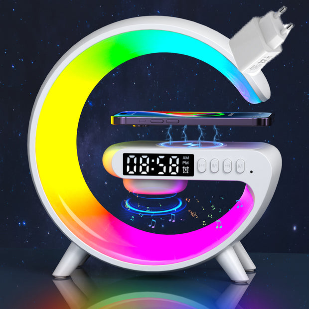 Led Lamp Bedside Table Alarm Clock Bluetooth Speaker