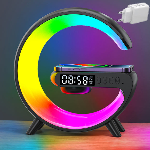 Led Lamp Bedside Table Alarm Clock Bluetooth Speaker